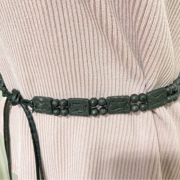 Butterfly Boho Bohemian Long Beaded Self Tie Dress Tie Belt - Picture 4 of 6